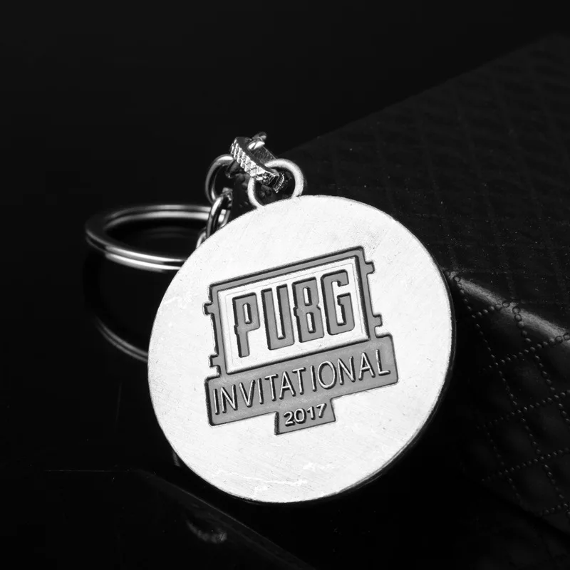 

PUBG Keychain Game Peripheral Key chains Commemorative Plate Rank Badge Alloy Medal Plate Pendant for Men Fans Gift