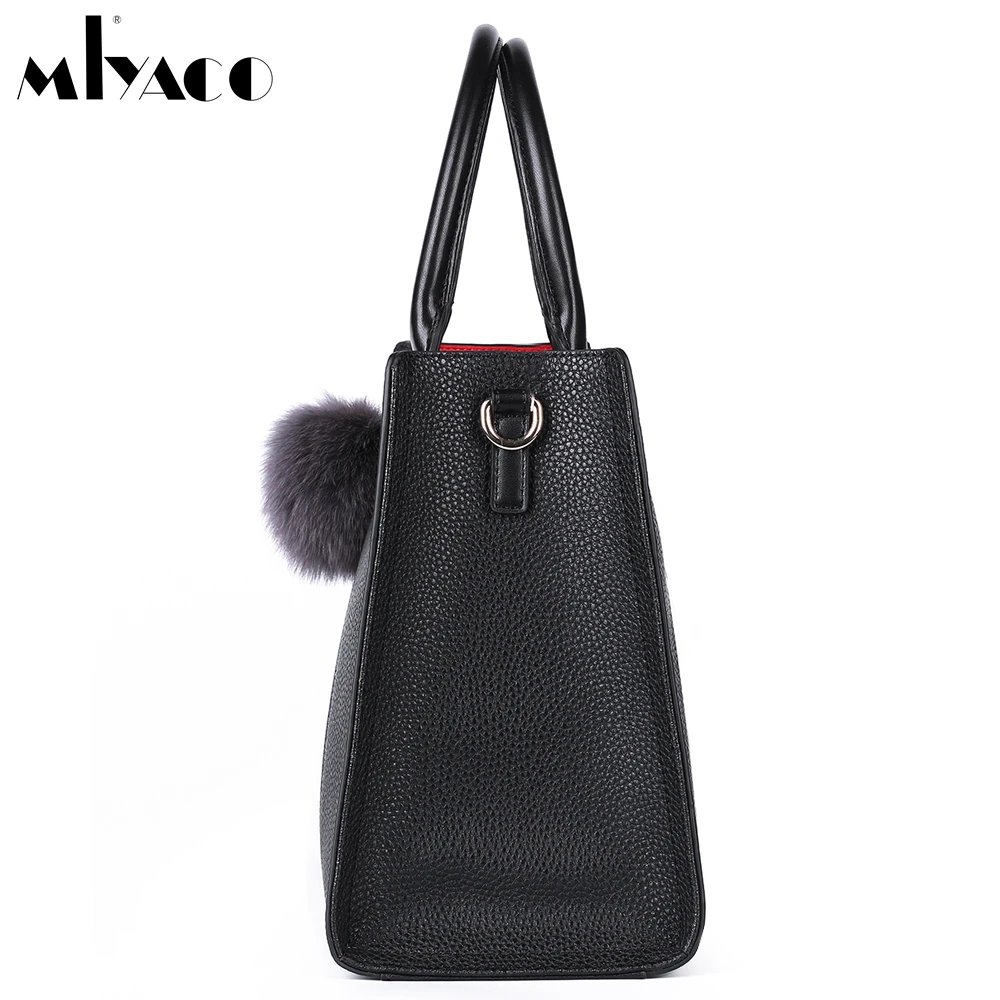 Miyaco Роскошные женщин Сумки черный одноцветное сумки Для Сумка Высокое качество