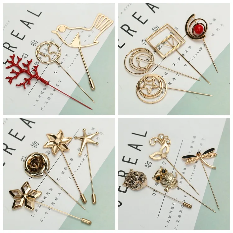 Я Remiel сплав круг для наращивания волос брошь завод заколки с животными и броши