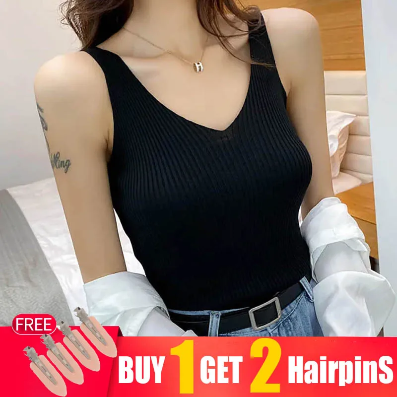 

Женский трикотажный жилет с V-образным вырезом, весна-лето 2021