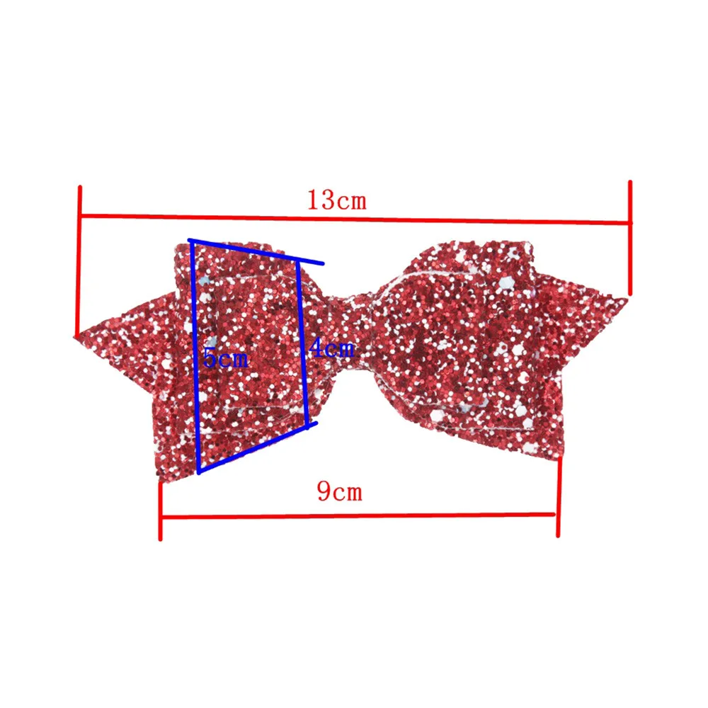 Модная женская заколка в виде бантика аксессуары для волос головной убор блесток
