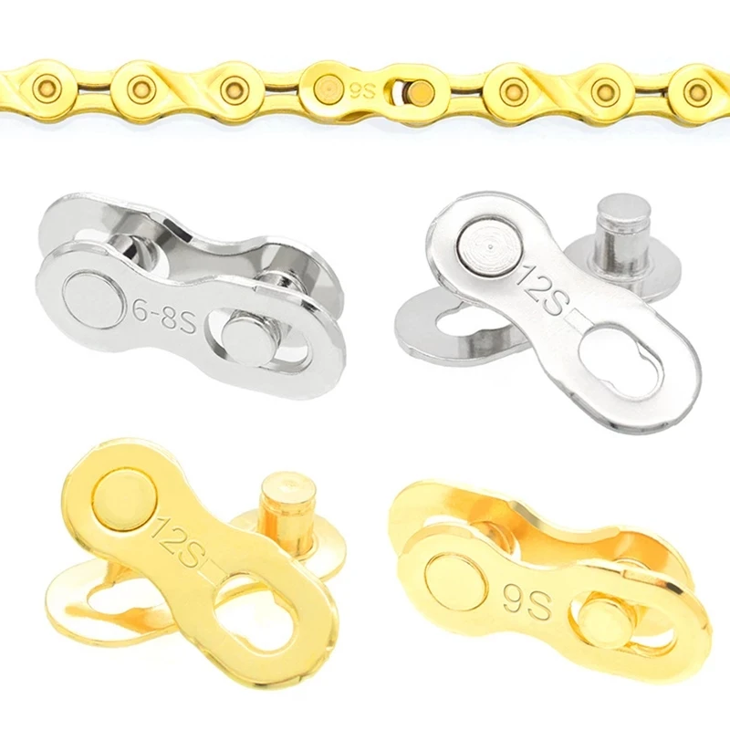 

5 Pairs Bicycle Chain Link Connector Joints Magic Buttons Spare Parts for Mountain Bike 6/7/8/9/10/11 Speed Cycling Equipment