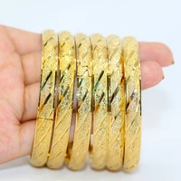 dubai gold bracelets 64mm8mm wide 6 piece of womens and mens gold bracelets european african bracelets for brides and gifts