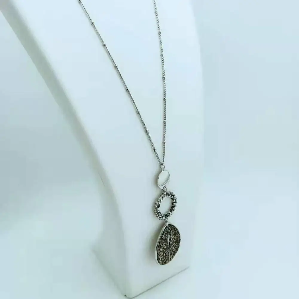 RHODIUM NECKLACES FASHION JEWELRY WEDDING PARTY GIFTS FEMALE ACCESSORIES GOOD QUALITY | Necklace