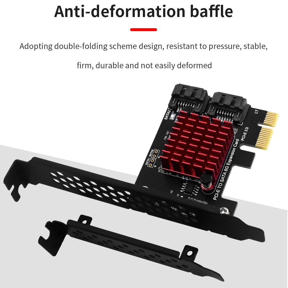 Плата расширения TISHRIC PCIE на 2 порта Sata 3 0 Pcie слот для карты совместимый с Express X1 X16