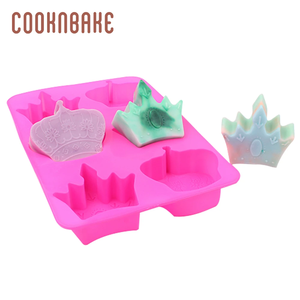 COOKNBAKE силиконовая форма для мыла в форме короны смоляных свечей гипсокартона 6