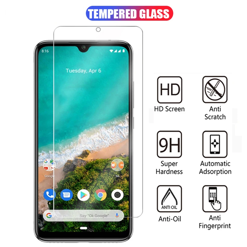 Чехол из закаленного стекла для Xiaomi Mi A3 легкий стеклянный чехол Lite защитный Xiomi
