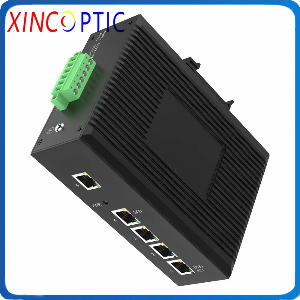 5POE 10/100/Base-T 5PoE IEEE802.3af/at 10/100M крепление на Din-рейку 8 портов гигабитный промышленный
