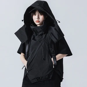 michalkova trending products 2020 tactical utility vest streetwear men clothes black jacket hoodies  in Pakistan