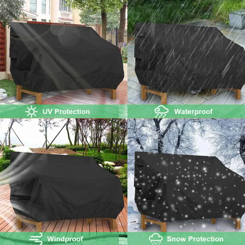 

Patio Chair Covers Dustproof Windproof Outdoor Sofa Cover Garden Furniture Protector Breathable Oxford Cloth Protective Case
