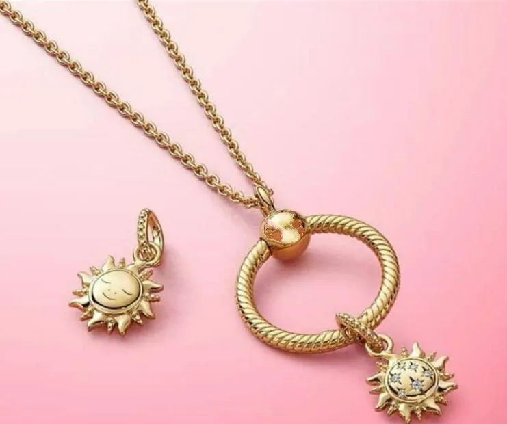 

925 sterling silver golden necklace necklace women wedding gift jewelry