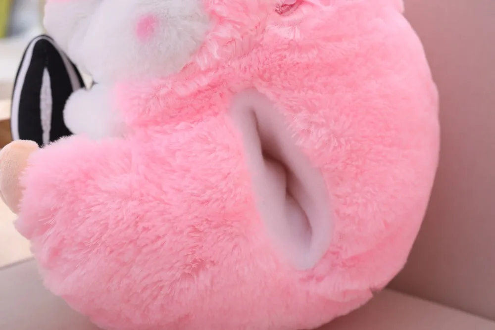 Прямая поставка Peluches хомяк плюшевые животные мягкая игрушка хомячок с покрывалом Подушка 3 в 1 Набор для детей