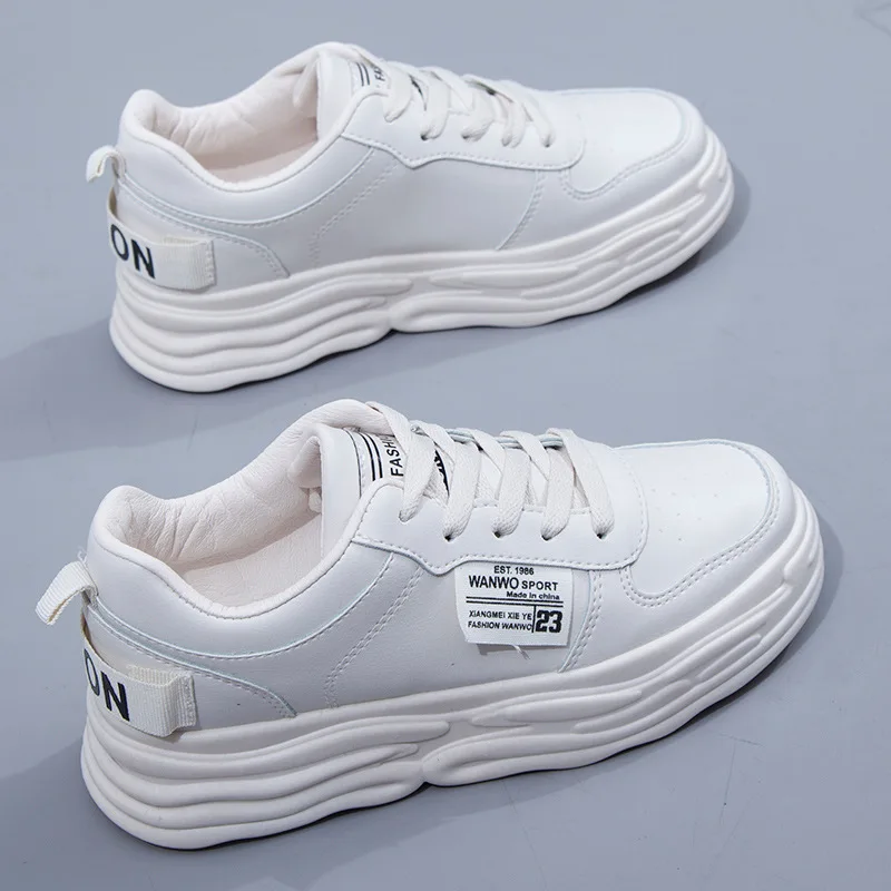 

Fashion White Shoes for Women Spring Platform Sneakers 2021 New Spring Student Casual Shoes Female White Sneakers Comfortable