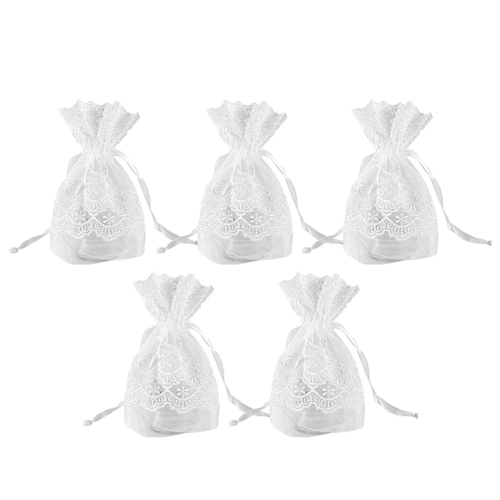 5 шт. кружевная сумка на шнурке для хранения |