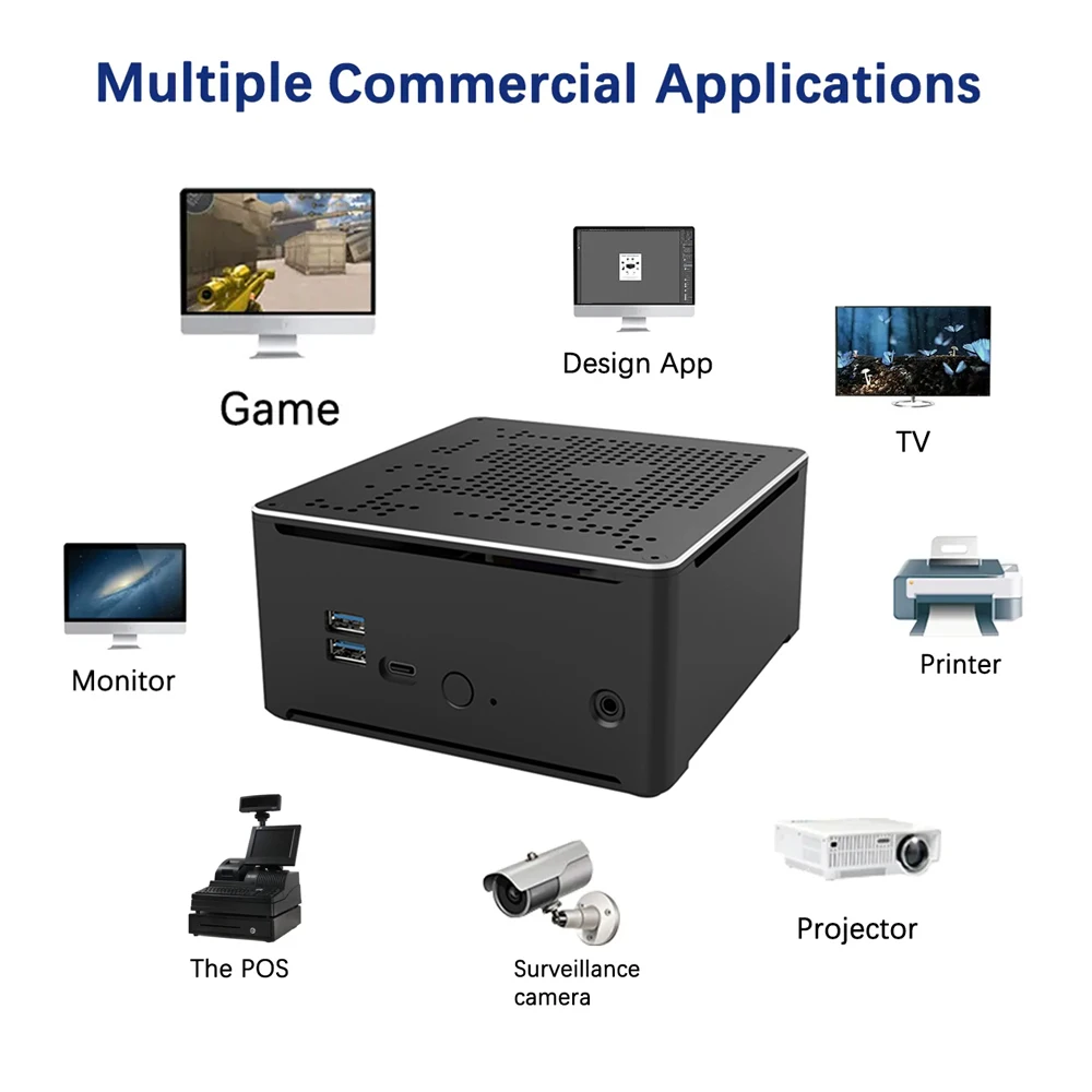 

Kinhank Super Console X PC Box Retro Video Game Console&Mini PC Build in 62000 Games Support For PS1/PS2/DC/N64/Wii 80+ Emulator