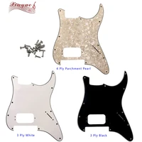 xinyue guitar parts for us no knob hole with floyd rose tremolo brige st h strat guitar pickguard multiple colors available