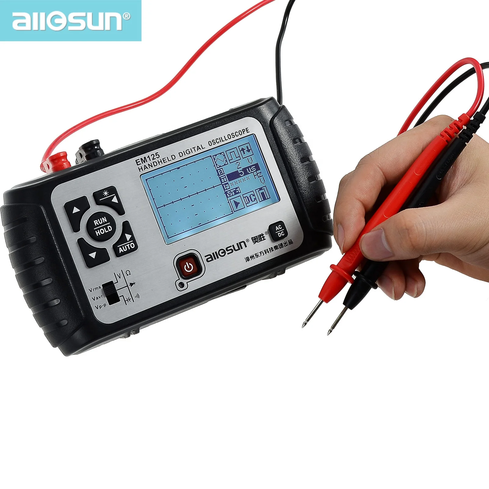 

All-sun EM125 Handheld Digital Storage Oscilloscope 25MHz 100M Sa/s Scope Meter with LED backlight stock in US