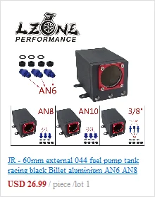 LZONE-40L алюминиевый топливный бак с крышкой топливных элементов 40L с сенсором пены внутри JR-TK40