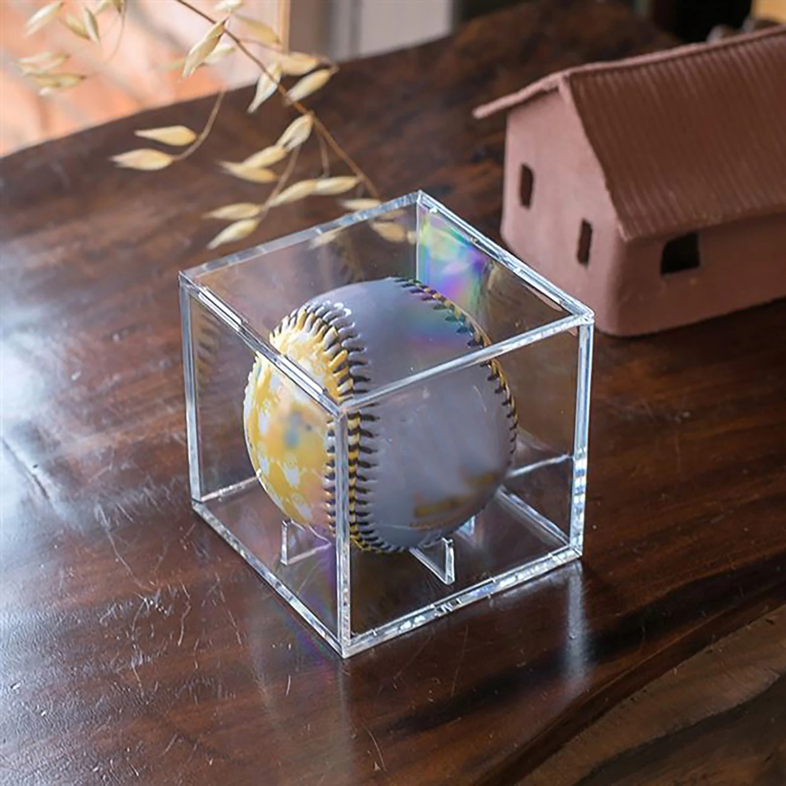 

Acrylic 80mm Baseball Box 2021 New Hot Sale Golf Ball Transparent Case Display Dustproof Souvenir Storage Box Protection Holder