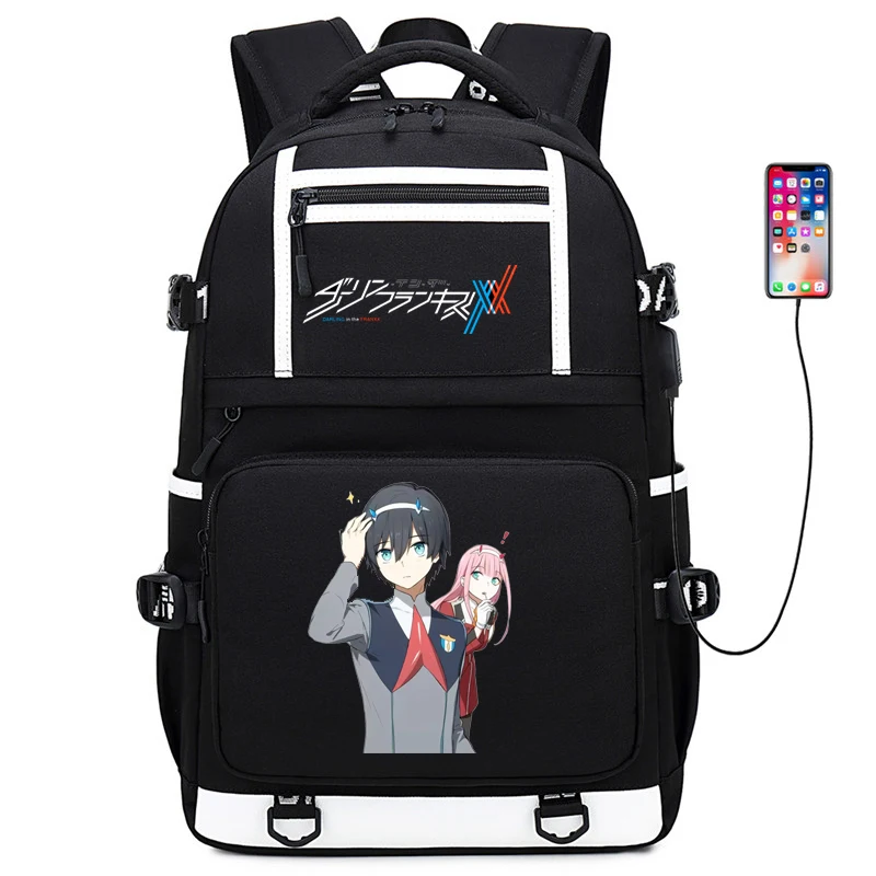 Рюкзак женский нейлоновый с USB-разъемом для зарядки ноутбука | Багаж и сумки