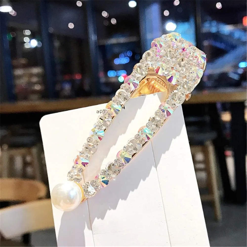 Женская заколка для волос с кристаллами 1 шт.|Шпильки и заколки волос| |