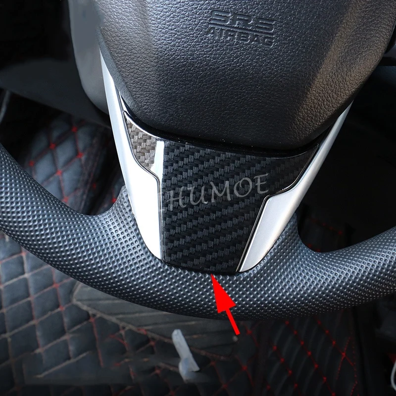 

Carbon Fiber Interior Steering Wheel Trims For Honda Civic 10th 2016-2021