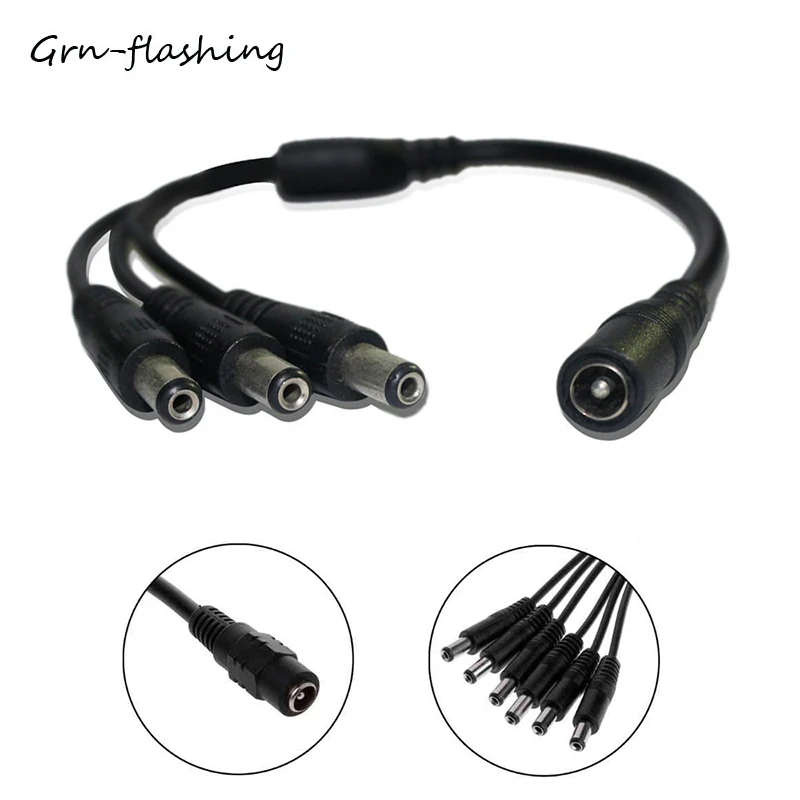 Преобразователь с разъемом питания постоянного тока 2 1 5 мм 3 4 6 8 светодиодный