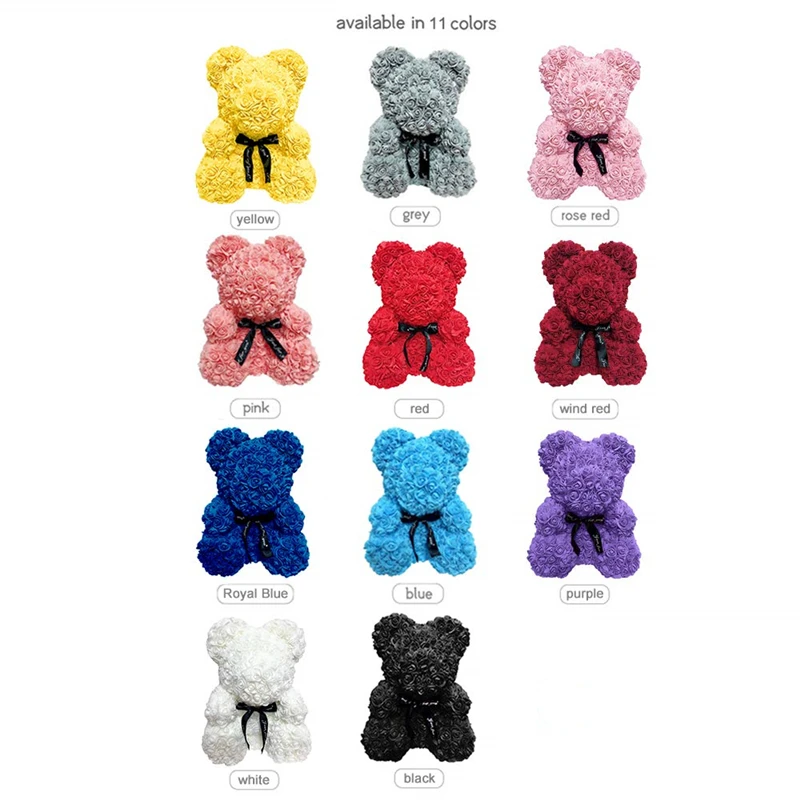 Розовый медвежонок романтичный подарок на день Святого Валентина 25 см/40 см