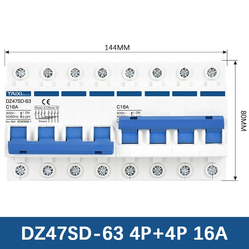 Ручной двойной переключатель питания/блокировочный автоматический выключатель
