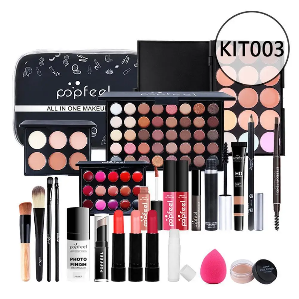 

27Pcs/Set MakeUp Set Lipstick Eyeshadow Palette Concealer Mascara Makeup Kit Light Gift Box Cosmetic Waterproof Long Lasting
