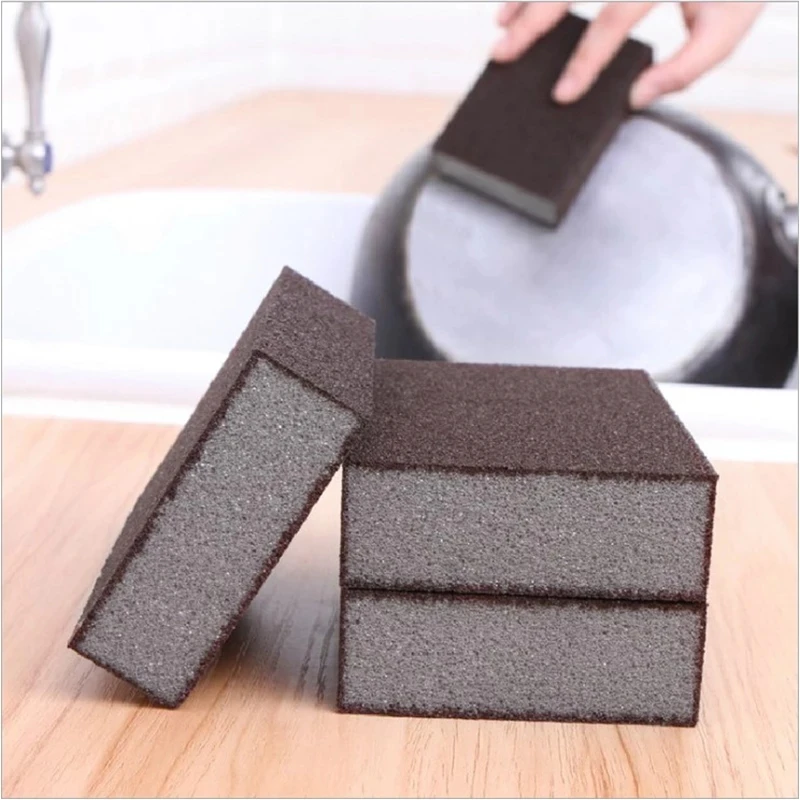 

Sponge Eraser Rust Remover Brush Dishwashing Sponge Dish Pot Cleaning Brush Sponge Emery Descaling Clean For Kitchen Tools