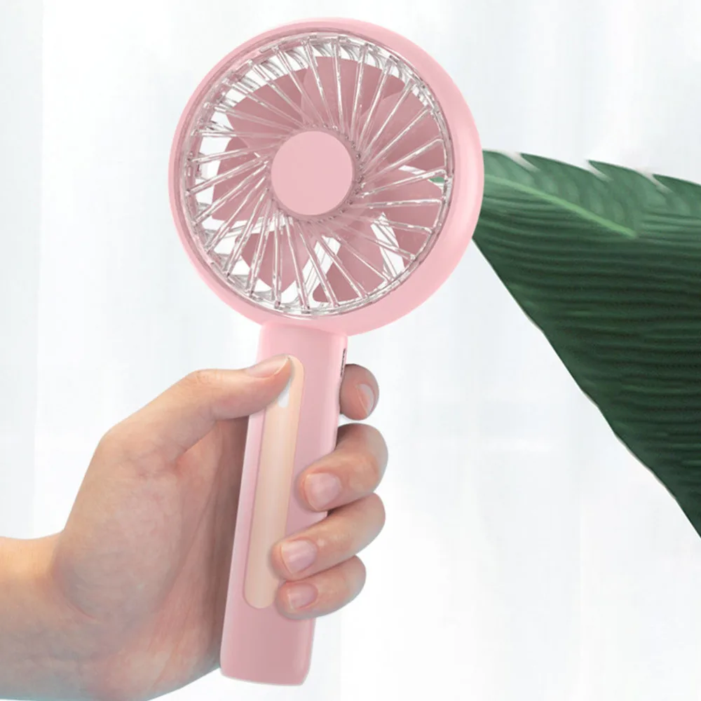 

1 Set Handheld Desktop Fan USB Rechargeable Fan Office Summer Cooling Fan
