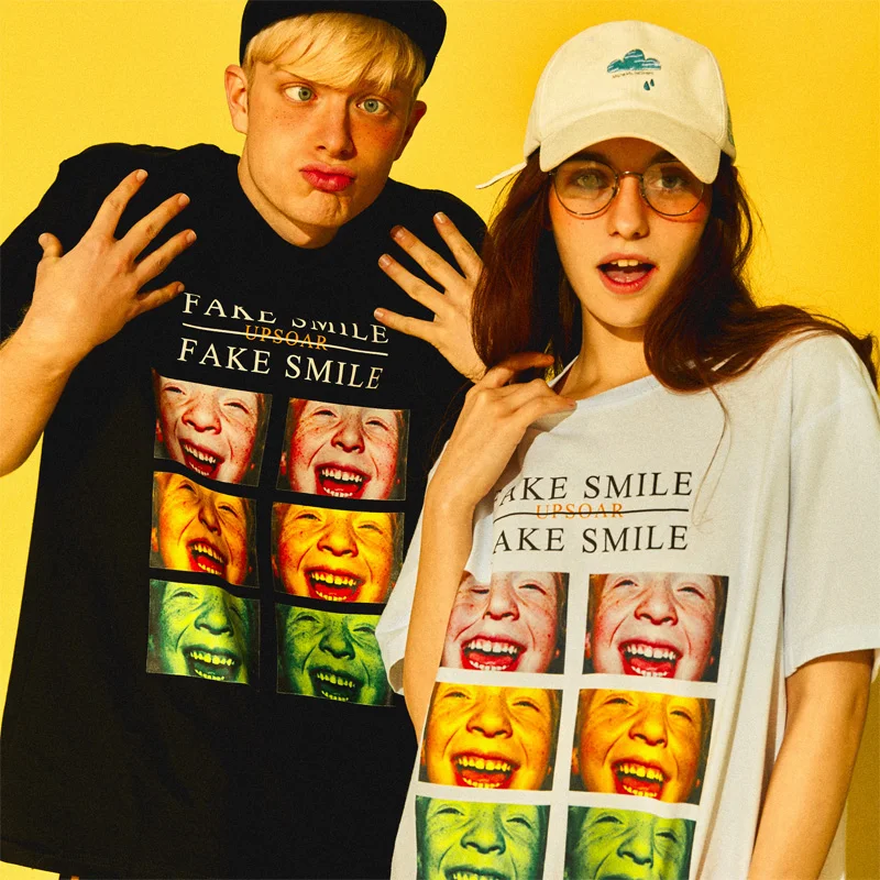 HISTREX забавная улыбка Homme мужская футболка топы футболки в стиле хип хоп Топы И