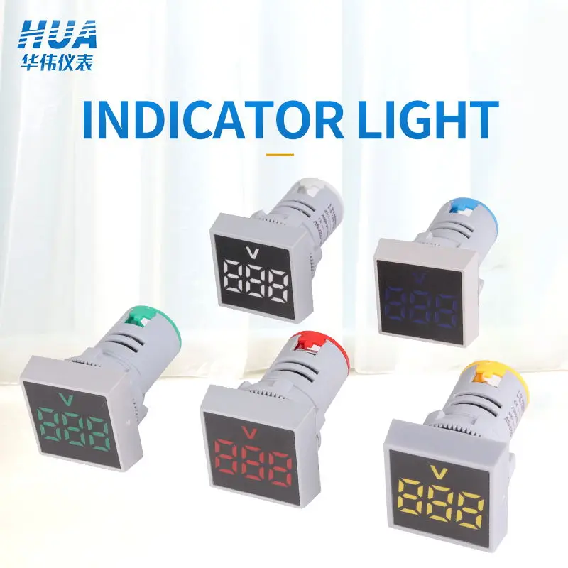 1 шт. 22 мм Индикатор напряжения/светодиодный цифровой дисплей индикатор voltemeterVolt