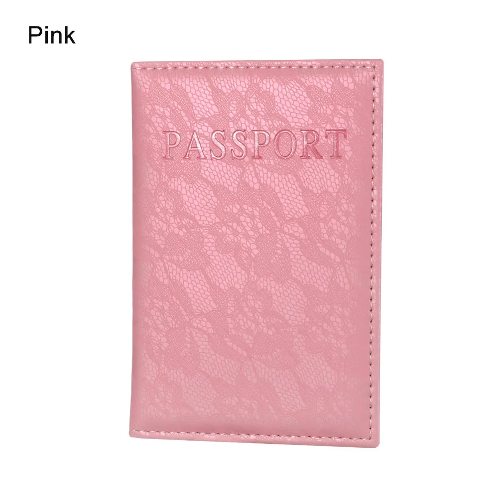 pink Модный женский кошелек из искусственной кожи с объемным дизайном, держатель для паспорта, цветочный принт, Обложка для документов, паспорта, чехол, держатель для ID карт - Цвет: pink