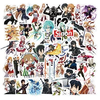 1050pcslot anime stickers sword art online for furniture wall desk diy chair toy trunk tv motorcycle guitar cartoon sticker