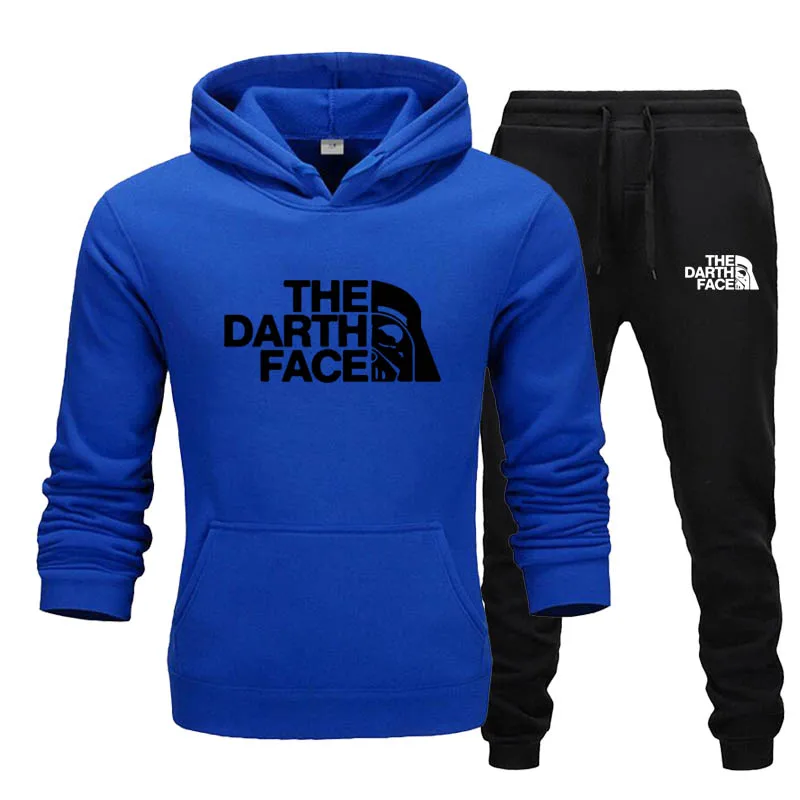 

New men's hoodie, sports suit sweatshirt, set wool hoodie + sweatpants Jogging man pullover sweatshirt, printed blazer