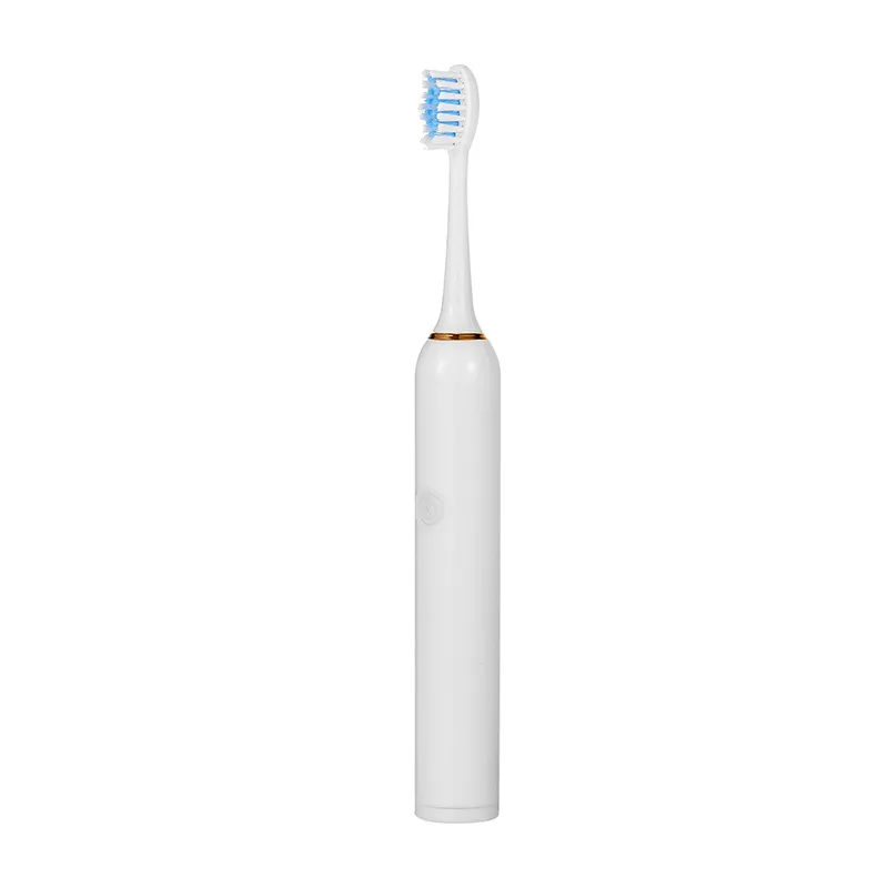 

Super Sonic Electric Toothbrushes for Adults Kid Smart Timer Whitening Toothbrush IPX7 Waterproof Replaceable AA Battery Style A