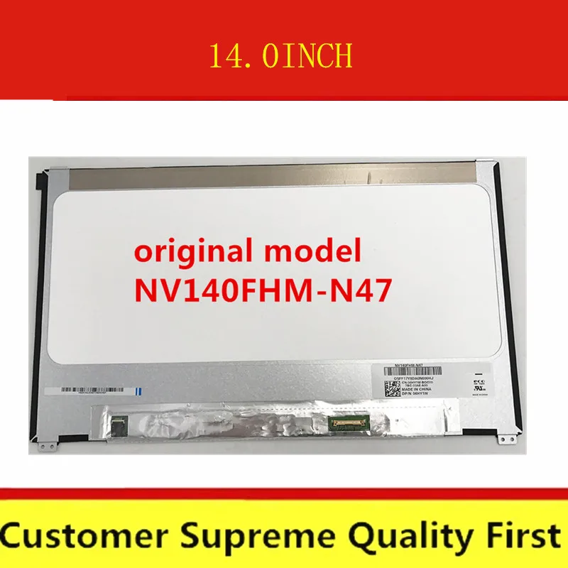 Для BOE NV140FHM N47 D/PN 06HY1W 6HY1W матрица ЖК экрана для ноутбука 14 0 &quotFHD 1920X1080 30pin матовый IPS