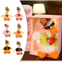 cute dancing duck plush toys record and speak duck doll for kids boys girls