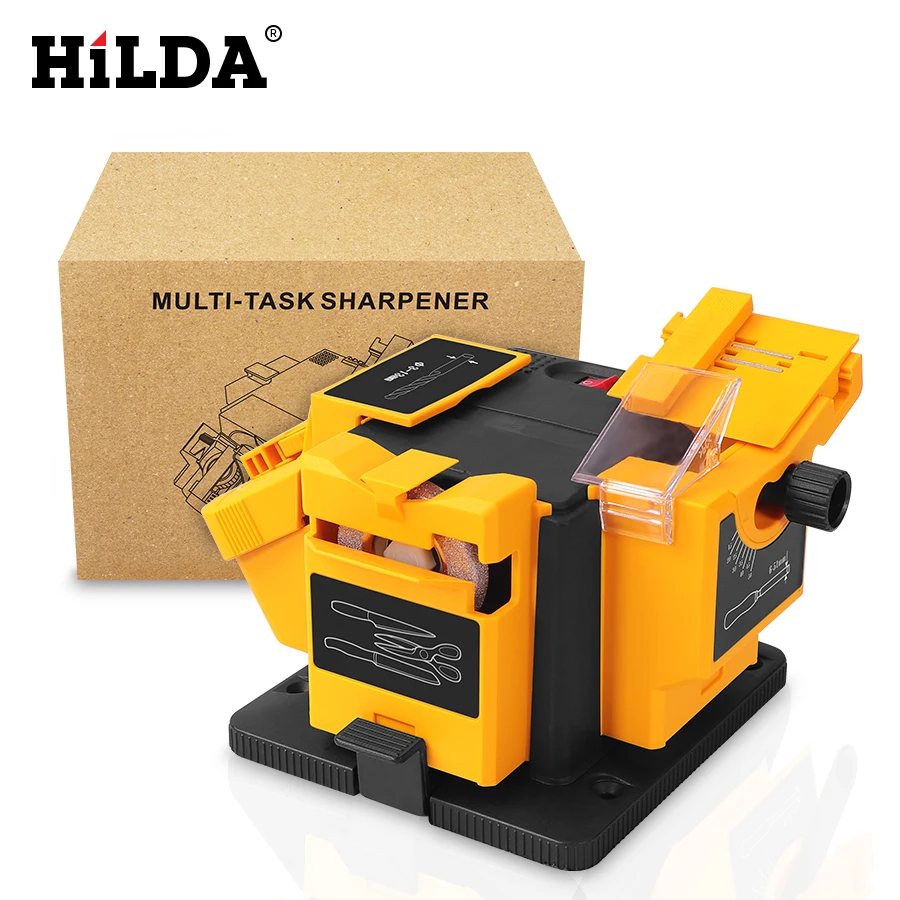 HILDA 96W 3в1 Многофункциональный точильный инструмент для домашнего использования: сверло для ножей, крутой HSS, ножницы и резаки.