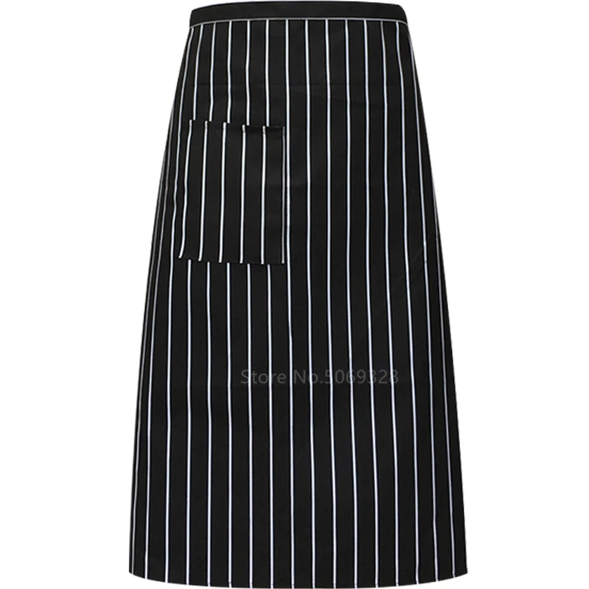 

Unisex Adult Restaurant Apron Kitchen Work Wear Men Food Service Oil-Proof Cooking Waiter Cafe BBQ Hairdresser Uniform Accessory