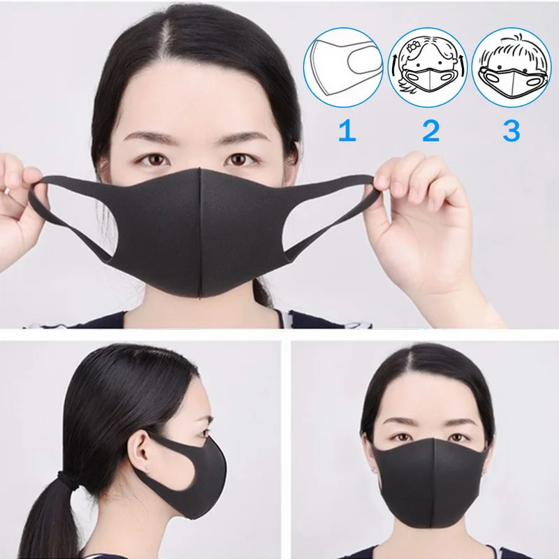 Korean anime mask Winter Warm Mouth fabric Mask dust Cartoon Face dustproof cotton reusable double mouth | Красота и здоровье