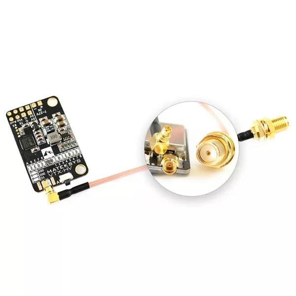 

Matek 5.8G 40CH 25/200/500mW switchable Video Transmitter VTX-HV with 5V/1A BEC Output