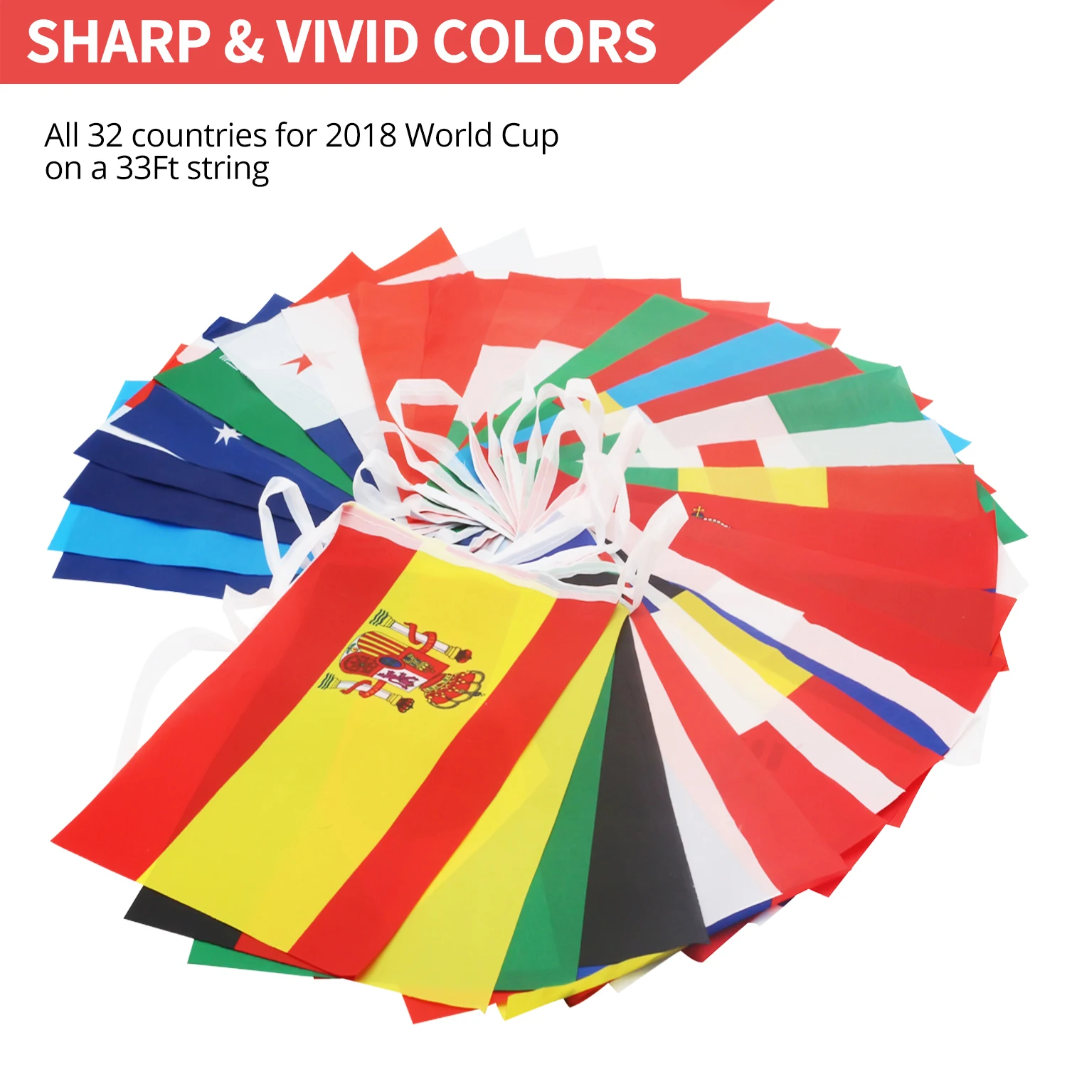 Anley 32 гирлянда &quotстраны&quot флаг международные флажки баннер | Дом и сад