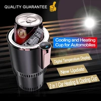 car 2 in 1 coffeeteamilk cooling and heating cup beverage mug with digital temperature display car travel outdoor 12v