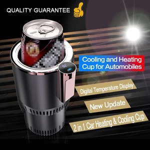 2 in 1 dc 12v car heating cooling cup car office cup warmer cooler smart car cup mug holder tumbler cooling beverage drinks cans free global shipping