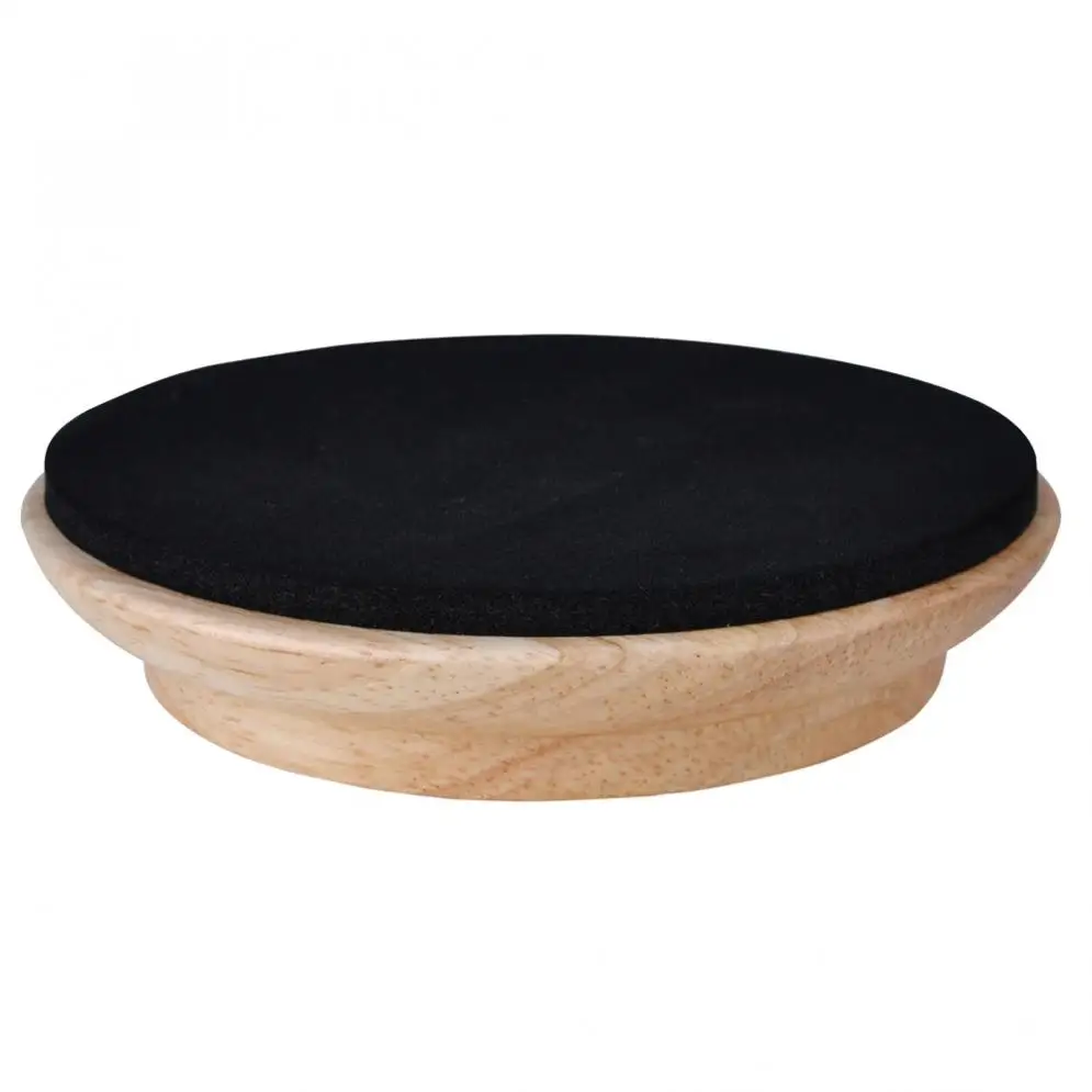 4pcs Solid Wood Vertical Piano Mats Foot Caster Cups Shockproof Soundproof and Moistureproof with EVA Mat Black / Brown / Wood