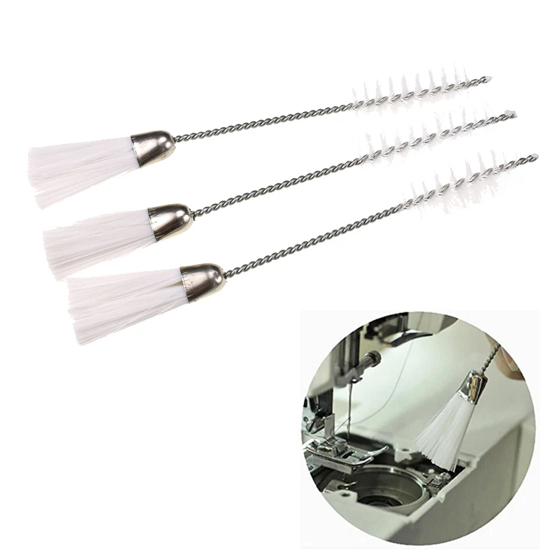 3 шт. новая Чистящая швейная машина щетка с двойным концом маленькая Чистая хвост