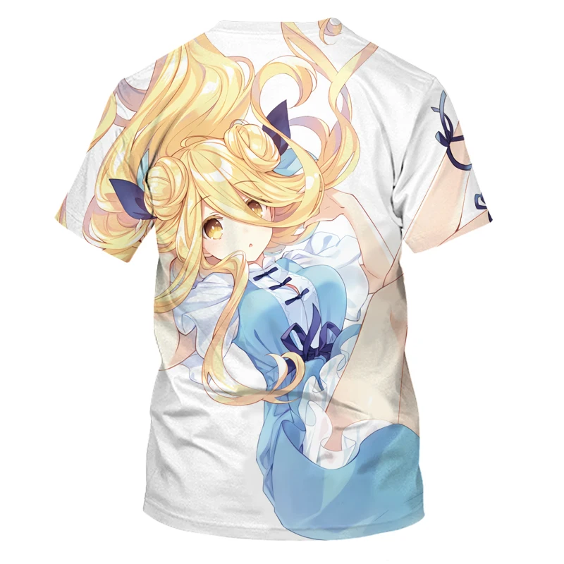 

Summer men's and women's Harajuku T-shirt, oversized, loose and breathable, cute girly theme pattern that teenagers love